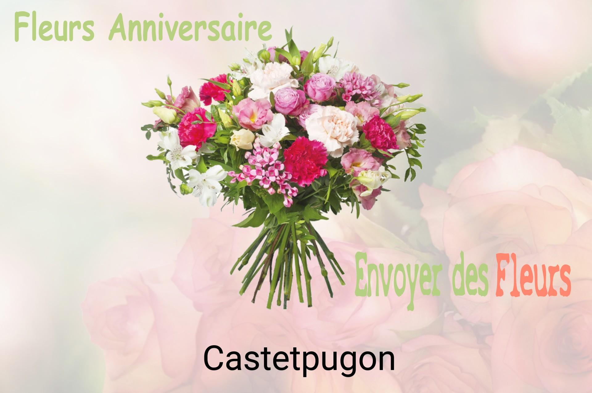 Bouquet de fleurs d’anniversaire livré à Castetpugon