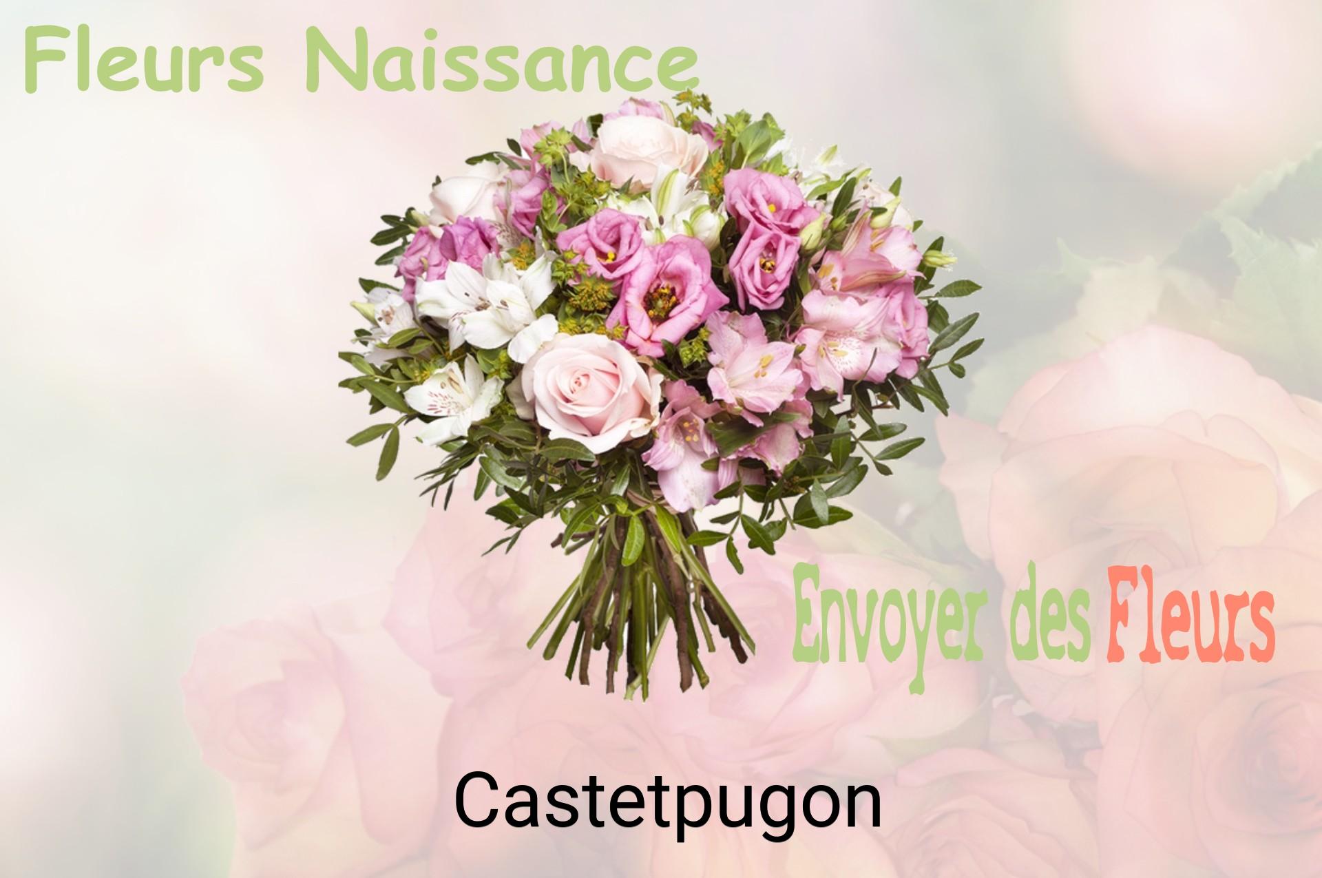 Bouquet de fleurs de naissance livré à Castetpugon